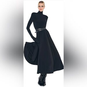 NOT FOR SALE
 LS SHOULDER PAD TURTLE FLARED DRESS